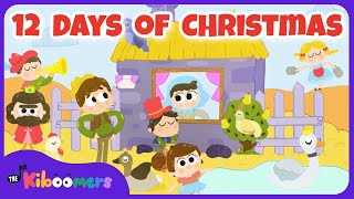 12 Days of Christmas Song  The Kiboomers Preschool Songs for Kids [upl. by Faxan]