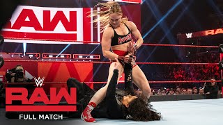 FULL MATCH  Ronda Rousey amp Sasha Banks vs Nia Jax amp Tamina Raw Jan 14 2019 [upl. by Brote883]