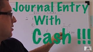 Accounting for Beginners 14  Journal Entry with Cash  Expense [upl. by Enelym]