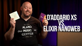 Coated Acoustic Guitar Strings DAddario XS vs Elixir Nanoweb [upl. by Aluor]