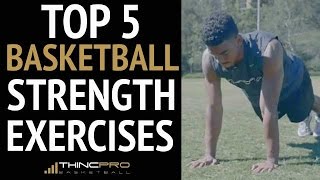 How To Top 5 Explosive Basketball Strength Exercises For Basketball Players At Home [upl. by Ynaffit]