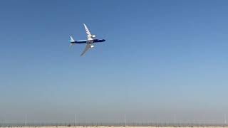 Boeing 777X flight display at the Dubai Airshow 2021 [upl. by Gilbert]