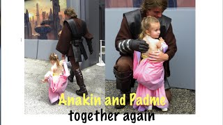 Anakin Skywalker and Padme together again  tiny Star Wars fan cosplay [upl. by Caia342]