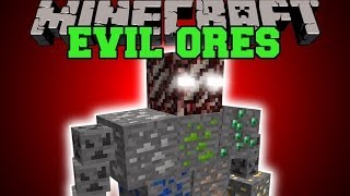 Minecraft EVIL ORES FAKE ORE MOBS BOSS DIMENSION amp MORE Mod Showcase [upl. by Un]