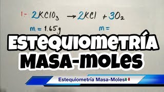 ESTEQUIOMETRÍA MasaMol paso a paso [upl. by Sydelle]