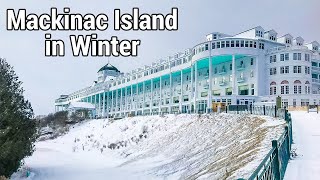 Winter On an Island Traveling To Mackinac Island [upl. by Nairret]