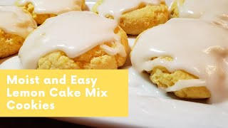 Lemon Cake Mix Cookies [upl. by Aratahc]