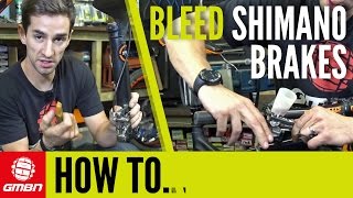 How to Bleed Shimano Disc Brakes – Mountain Bike Maintenance [upl. by Tench]