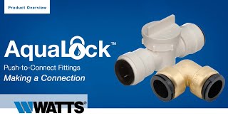 How to ConnectDisconnect AquaLock Fittings [upl. by Novehs]