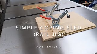 Simple Coping Sled  Router Sled [upl. by Carr]