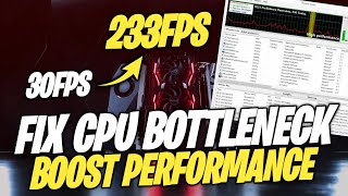 How To Fix CPU Bottleneck Fix StuttersFreezing  Increase GPU Performance [upl. by Mufi]