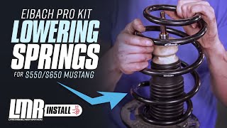 Mustang Eibach Pro Kit Lowering Springs Install 20152025 [upl. by Dnalyar797]