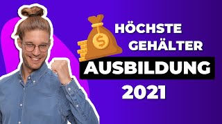 TOP 15 💰 bestbezahlte Ausbildungsberufe in Deutschland 2024 [upl. by Atirabrab]