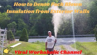 How to Dense Pack Blown Insulation from Exerior Walls [upl. by Supen]