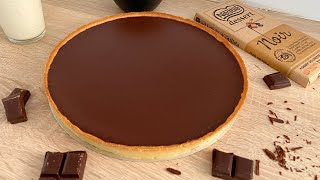 RECETTE FACILE DE LA TARTE AU CHOCOLAT 🍫 [upl. by Stefano]