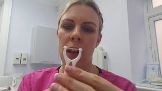 Dental flossing for beginners part 1 [upl. by Kloster]