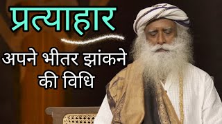 प्रत्याहार योग  झांके अपने भीतर  Pratyahara Yoga for Inner Exploration  Sadhguru QampA in Hindi [upl. by Romo]