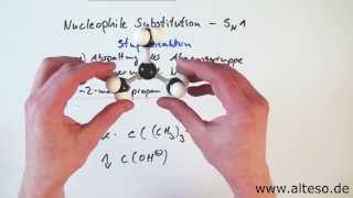 Die Nucleophile Substitution  SN1Mechanismus Reaktionsmechanismen Organik [upl. by Earleen190]