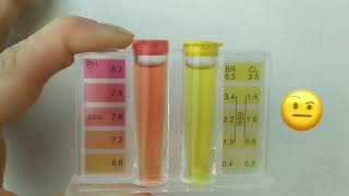 Comparativa de test de pH y cloro [upl. by Nigem]