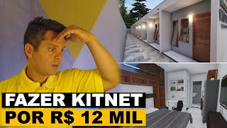 Como construir kitnet por R 12 mil [upl. by Annuahs]