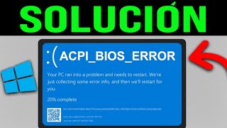 Cómo Reparar el ERROR ACPI BIOS en Windows 2024 Tutorial Rápido [upl. by Nayb738]