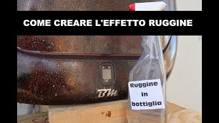 COME CREARE L EFFETTO RUGGINE  RAT STYLE [upl. by Everara]