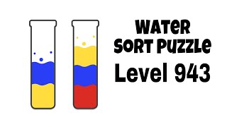 Water Sort Puzzle Level 943 [upl. by Elmo]