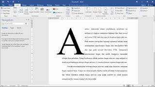 Make a big first letter or Drop Cap Microsoft Word [upl. by Annyl]