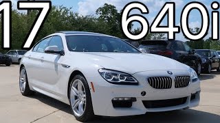 2017 BMW 6 Series 640i Gran Coupe REVIEW Start Up Exhaust [upl. by Araeit590]