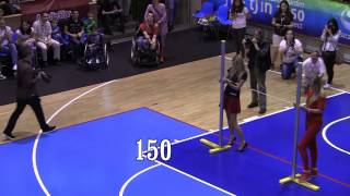 Rekord życiowy Piotra Żyły  165 cm Pojedynek skoczkowie vs siatkarze Mecz Gwiazd 2014 [upl. by Annaynek]