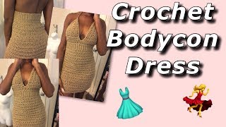 Bodycon Crochet Dress Tutorial [upl. by Finzer55]