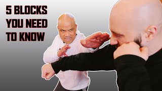 5 Blocks techniques you need to know  Wing Chun Master Wong [upl. by Kenyon]