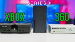 XBOX SERIES X vs XBOX ORIGINAL vs XBOX 360 [upl. by Anna]