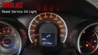 Honda  Jazz Reset Service Light [upl. by Akino]