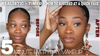 Realistic 5 MINUTE Everyday MAKEUP TIMED  How to Succeed at a Quick Face Every Time  Maya Galore [upl. by Margaretha]