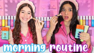 COPYING MY PREPPY 10 YEAR OLD SISTERS SCHOOL MORNING ROUTINE [upl. by Draner]