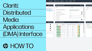 Clariti Distributed Media Applications DMA Interface  HP Support [upl. by Leizo]