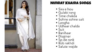 Nimratkhaira  all songs  all songs of nimrat khaira  best of nimrat khaira  audio jukebox [upl. by Hotze]