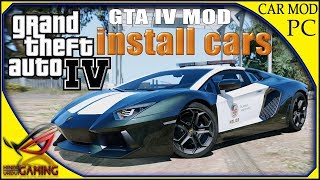 How to Add your favorite car in GTA 4  How to install cars in GTA IV  Hindi Urdu [upl. by Asiulana892]