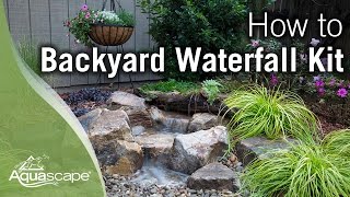 How To Build a Backyard Waterfall [upl. by Annasoh]