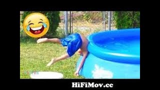 Videos De Risa 2021 nuevos Videos Graciosos Para Niños Bebé chistosos jugando piscina [upl. by Doownel]