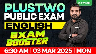 Plus Two Public Exam English  Exam Booster  Xylem Plus Two [upl. by Uyekawa]