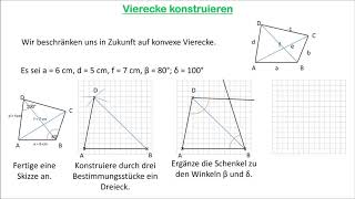 Vierecke konstruieren [upl. by Neved646]