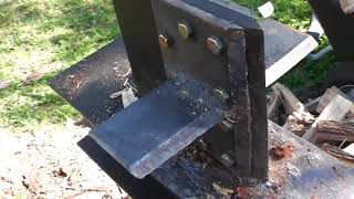 New Homemade Bolt On 4 Way Wedge for Log Splitter [upl. by Aimat784]