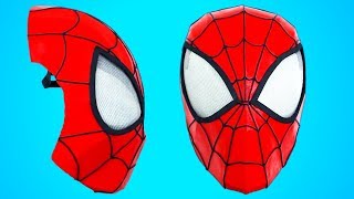 SPIDERMAN MASK  SPIDERMAN FACESHELL  How To  Creative Minds [upl. by Philemol]