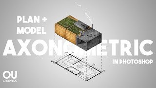 Plan  Model Axonometric Diagram in Photoshop [upl. by Rentschler]