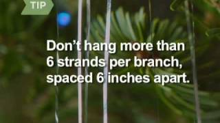 How to Hang Garlands amp Tinsel on a Christmas Tree [upl. by Sherris]