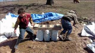 DIY Sandbag tubes the easy way to fill sandbags [upl. by Sarchet19]