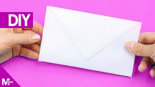 ► Como hacer un SOBRE CARTA de Papel en 5 MINUTOS 💌 [upl. by Samford]