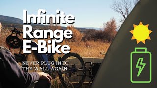 Never Plug Your Electric Bike Into The Wall Again  Solar Charging and Trailer Setup [upl. by Ahsenyt85]